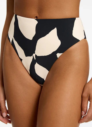 Jets - Fiore High Waist High Leg Bikini Bottom - Larx