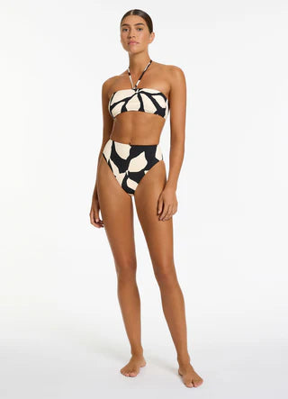 Jets - Fiore High Waist High Leg Bikini Bottom - Larx