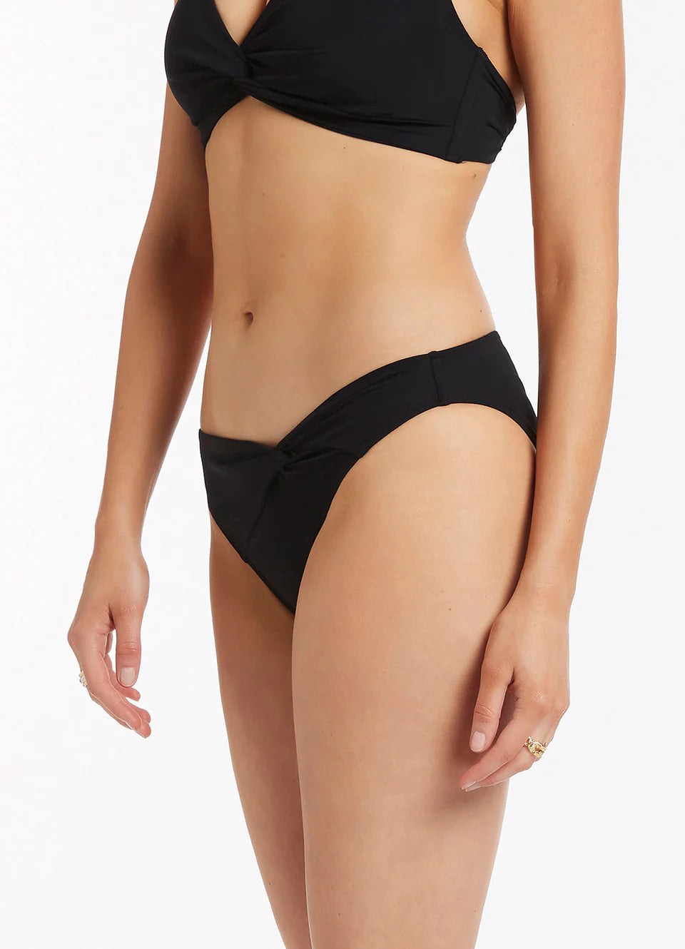 Jets - Jetset Twist Front Hipster Bikini Bottom - Larx
