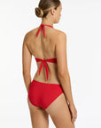 Jets - Jetset Twist Front Hipster Bikini Bottom Rosso