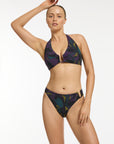 Jets - Midnight Tropical High Leg Bikini Pant - Larx