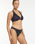 Jets - Midnight Tropical High Leg Bikini Pant - Larx
