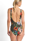 Jantzen - Hibiscus Gathered Surplice One Piece