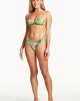 Sea Level - Lost Paradise Cross Front Tri Bra - Larx