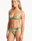 Sea Level - Lost Paradise Cross Front Tri Bra - Larx