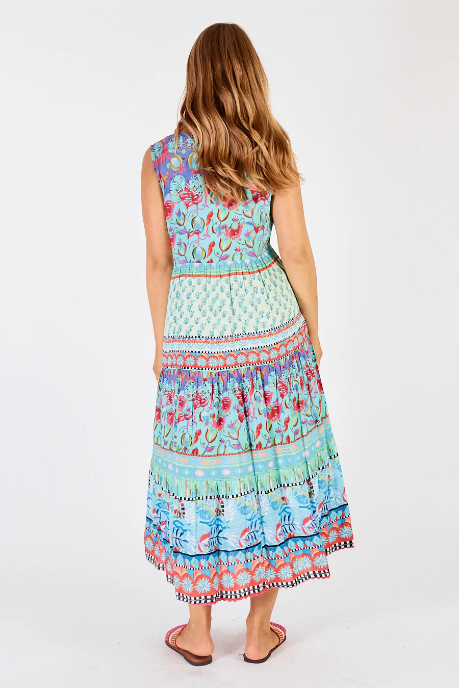 Lulalife - Elisie Sleeveless Midi Dress - Larx
