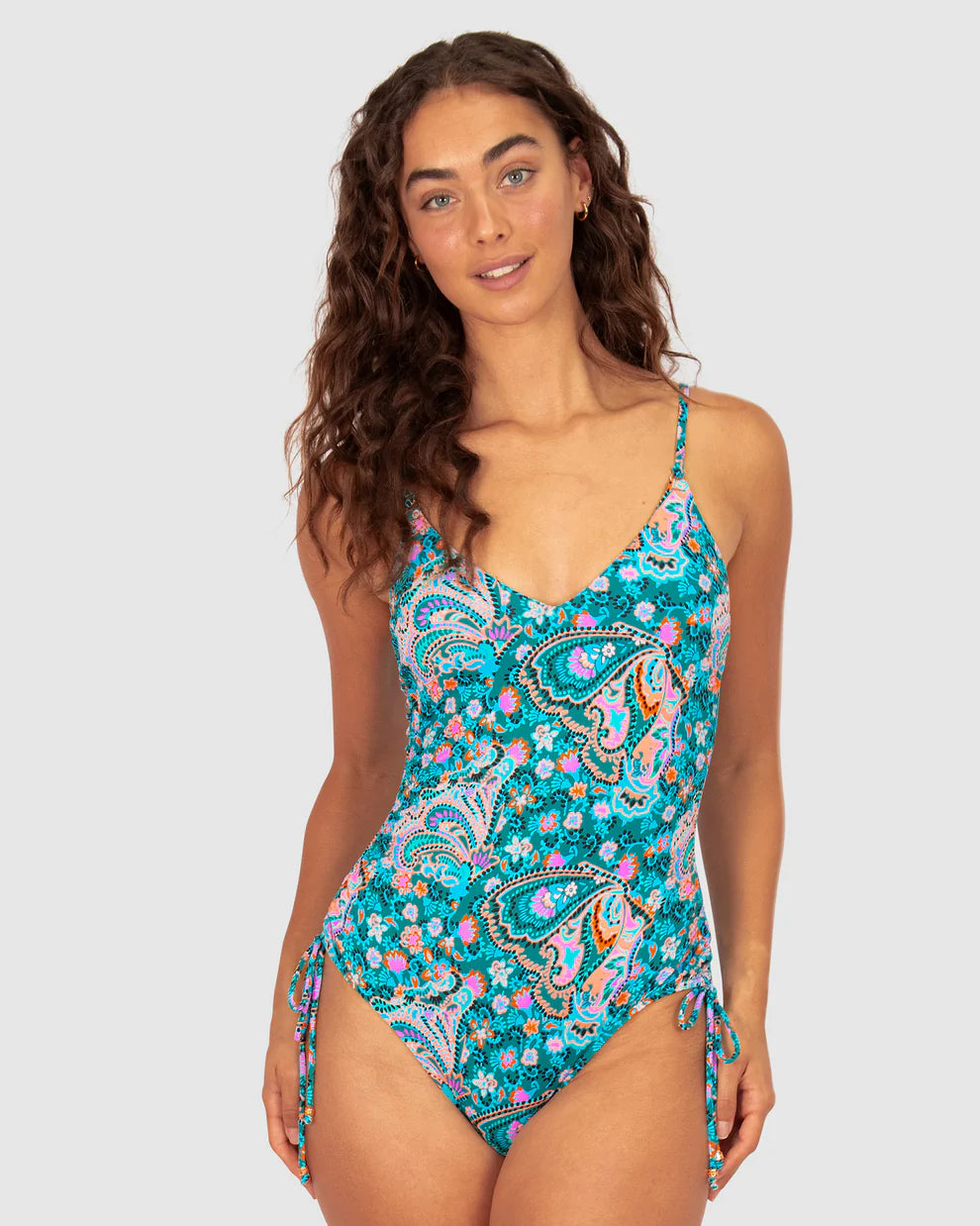 Baku - South Beach Ruched Side One Piece - Larx