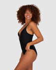 Baku - Rococco Plunge Lace Back One Piece - Larx