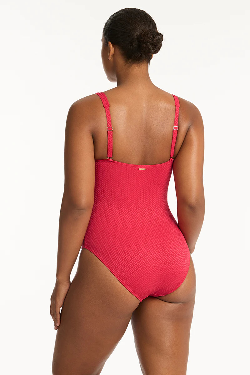 Sea Level - Essentials Twist Front Multifit One Piece - Larx