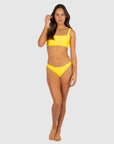Baku - Rococco 80s Rio Scoop Bikini Bottom - Larx