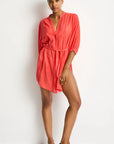 Sea level - Salt Boho Shirt in Red