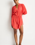 Sea level - Salt Boho Shirt in Red