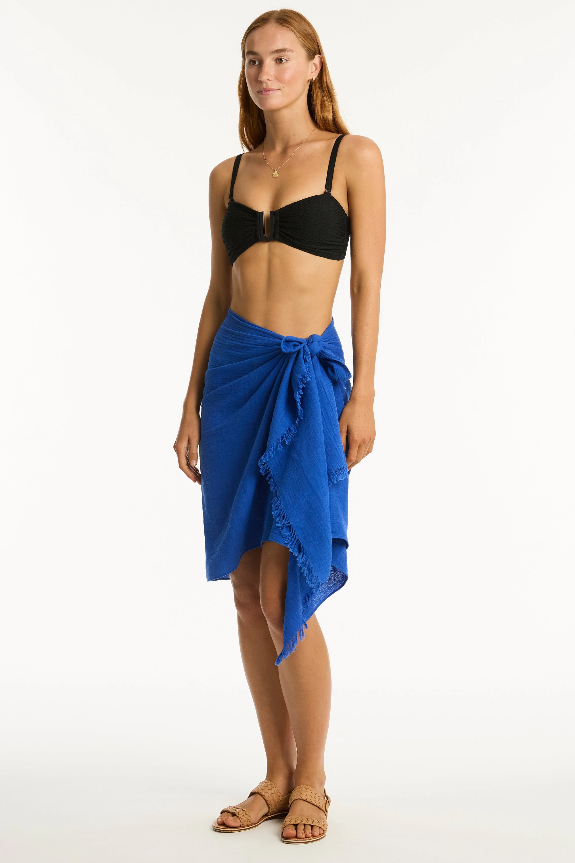 Sea Level - Sunset Frayed Sarong