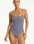 Sea Level - Cost Scoop Neck One Piece - Larx
