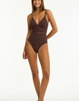 Sea Level - Essentials Edit Cross Back Tri One Piece - Larx