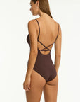 Sea Level - Essentials Edit Cross Back Tri One Piece - Larx