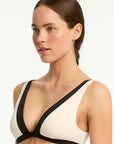 Sea Level - Border Plunge Bralette - Larx