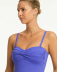 Sea level - Essentials Edit Twist Bandeau One Piece - Larx