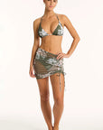 Sea Level - Aloha Drawstring Mini Mesh Skirt - Larx