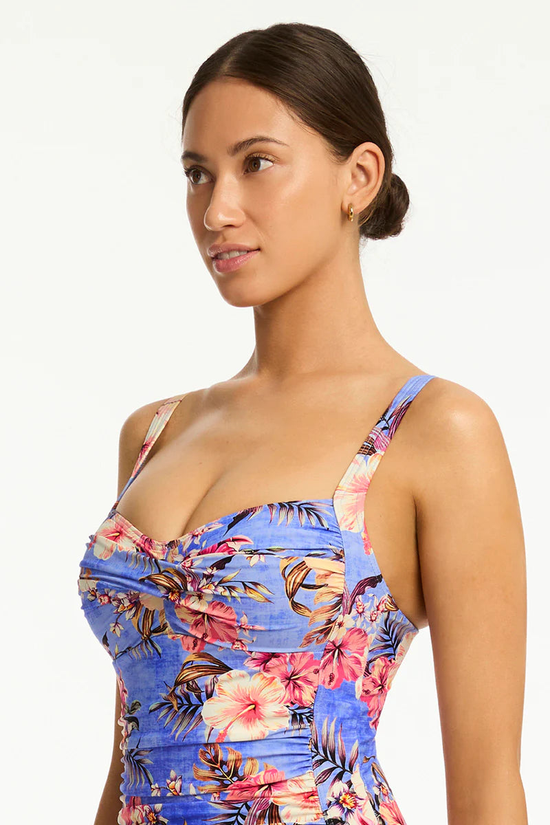 Sea Level - Blue Hawaii Twist Front Multifit OP - Larx