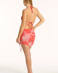 Sea Level - Aloha Drawstring Mini Mesh Skirt - Larx