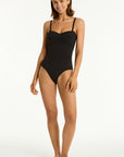 Sea level - Essentials Edit Twist Bandeau One Piece - Larx