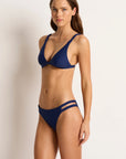 Monte & Lou - Macrame Extended Fixed Tri Bra - Larx