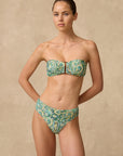 Monte & Lou - Lulu Mide Rise Ruched Pant