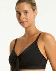 Sea Level - Essentials Edit Tie Front DD/E Bralette - Larx
