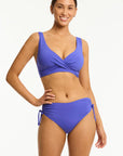 Sea Level - Essentials Cross Front Multifit Bra Top - Larx
