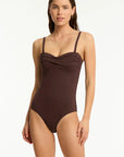 Sea level - Essentials Edit Twist Bandeau One Piece - Larx