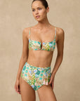 Monte & Lou - Ayla High Waist Belted Retro Pant