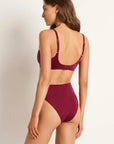 Monte & Lou - Lustre High Leg High Waist Pant - Larx