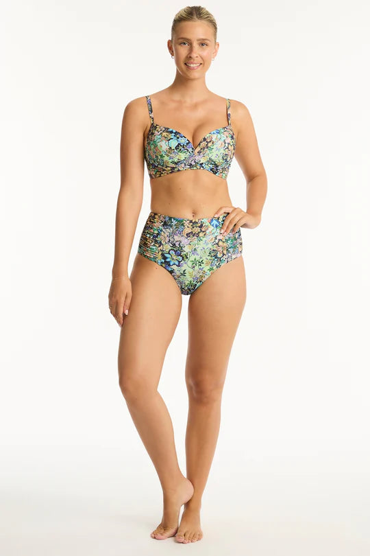 Sea Level - Wildflower Cross Front Moulded Cup Bra - Larx
