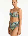 Sea Level - Wildflower Cross Front Moulded Cup Bra - Larx