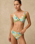 Monte & Lou - Ayla Mid Rise Ruched Pant