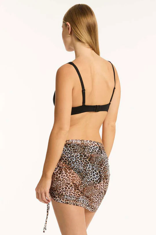 Sea Level - Congo Drawstring Mini Mesh Skirt - Larx