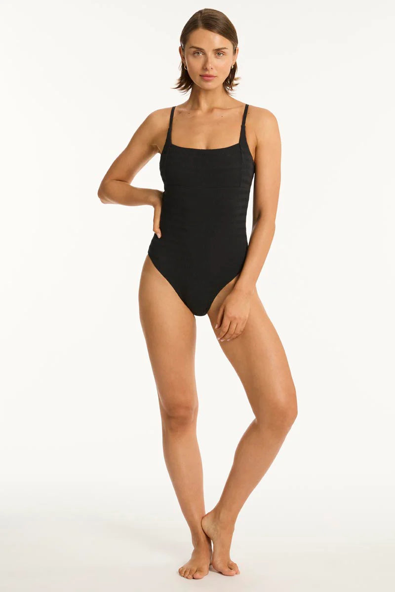 Sea Level - Palisades Square Neck Bralette One PIece - Larx