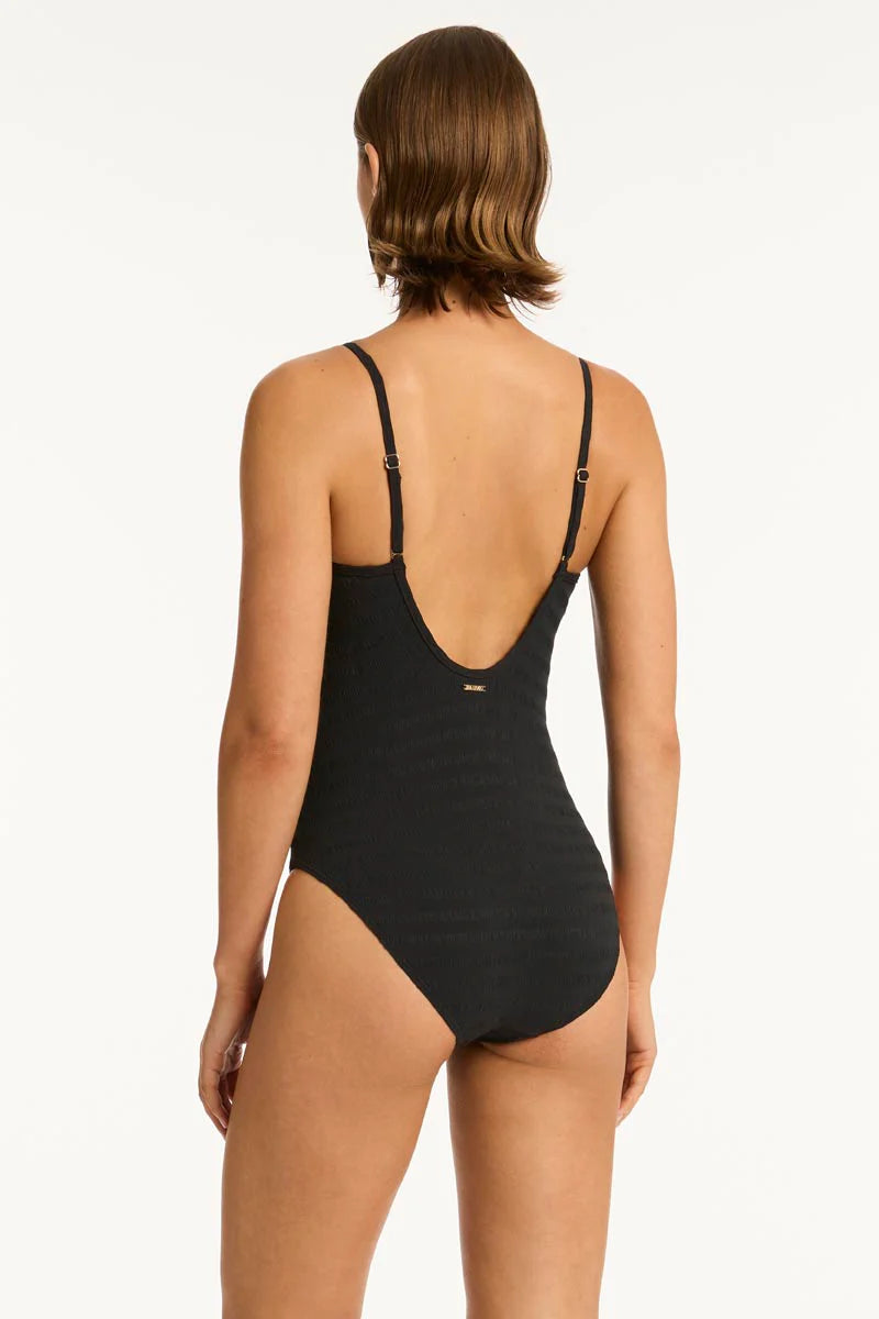 Sea Level - Palisades Square Neck Bralette One PIece - Larx