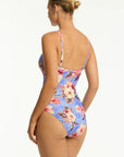 Sea Level - Blue Hawaii Tie Front DD/E OP - Larx