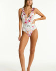Sea Level - Belle Frill One Piece - Larx