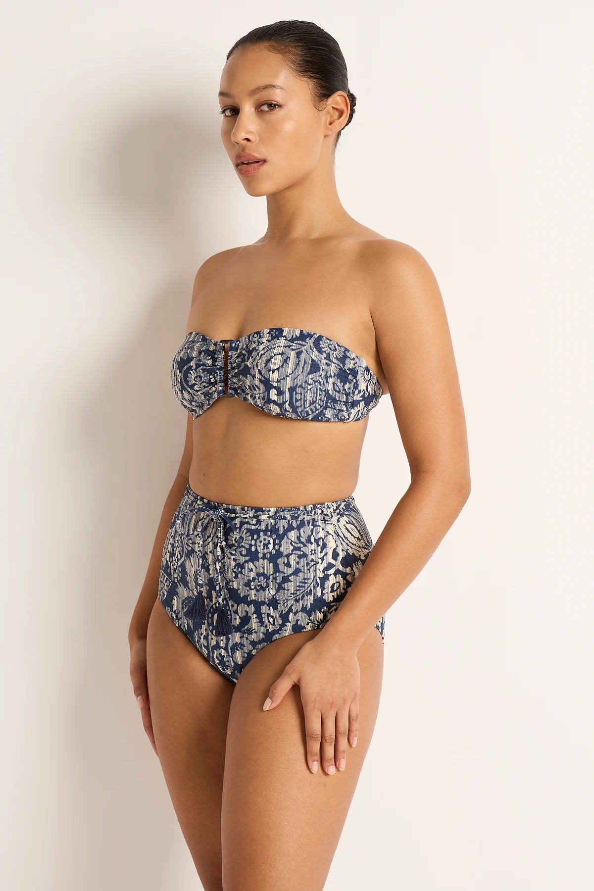 Monte & Lou - Sonoma High Waist Belted Retro Pant - Larx
