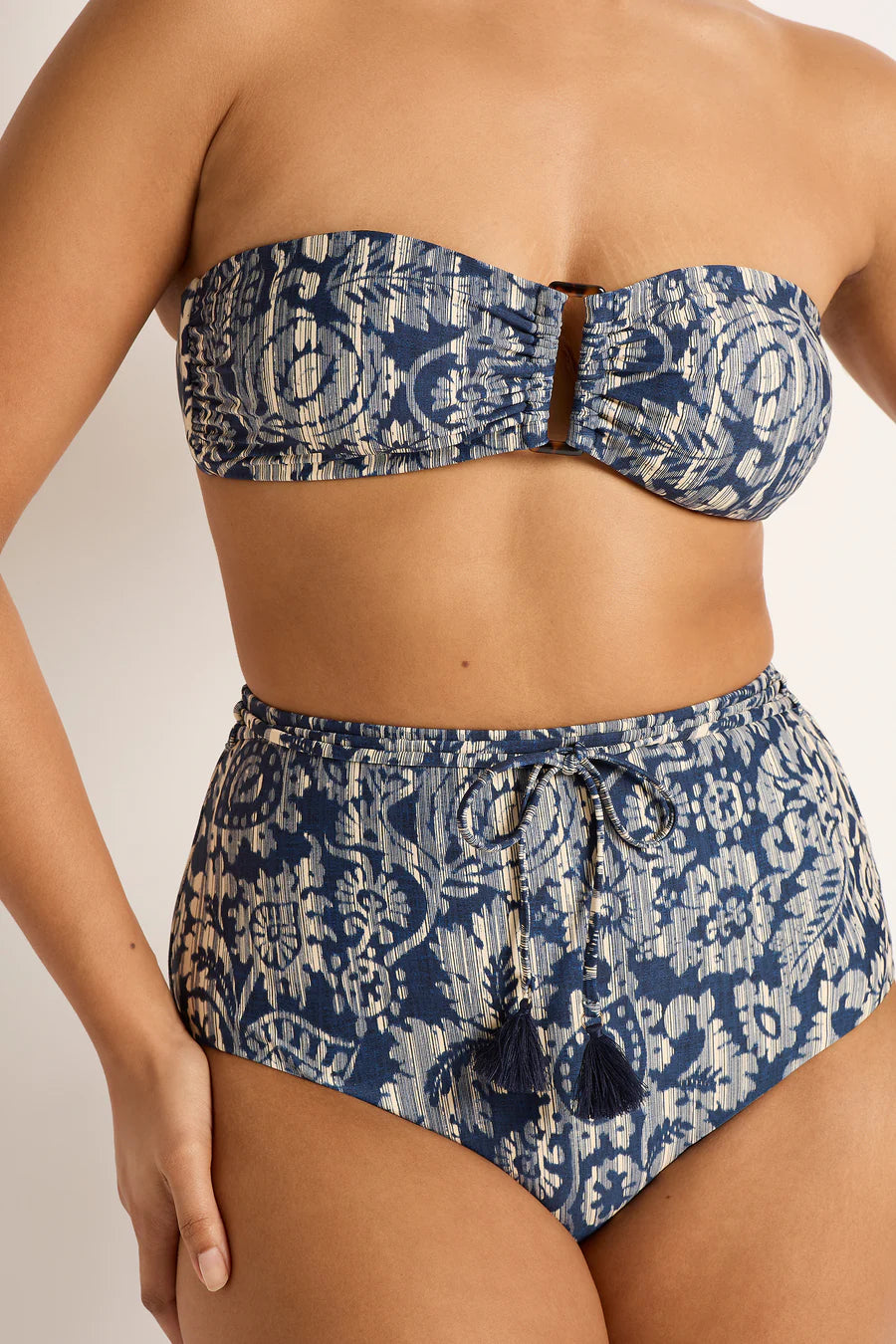 Monte & Lou - Sonoma High Waist Belted Retro Pant - Larx