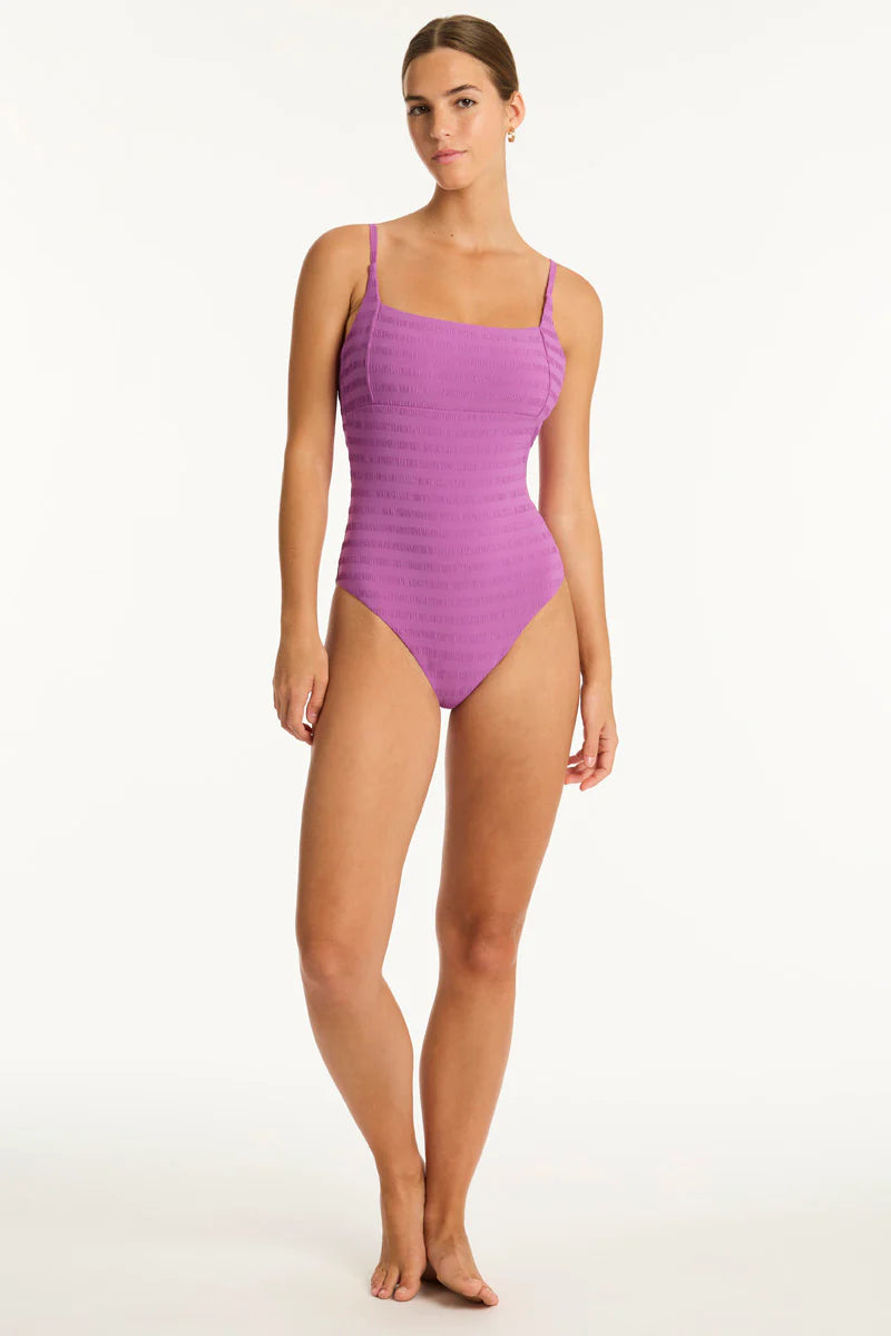 Sea Level - Palisades Square Neck Bralette One PIece - Larx