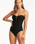 Sea Level - Honeycombe U Bar Bandeau One Piece