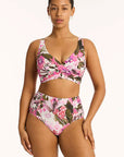 Sea Level - Isla High Waist Gathered Side Pant - Larx