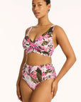 Sea Level - Isla High Waist Gathered Side Pant - Larx