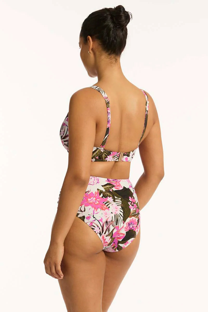 Sea Level - Isla High Waist Gathered Side Pant - Larx