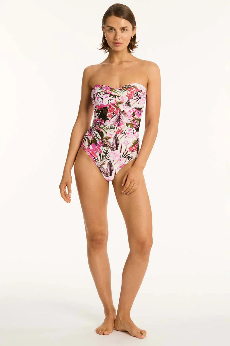Sea Level - Isla Twist Bandeau One Piece - Larx