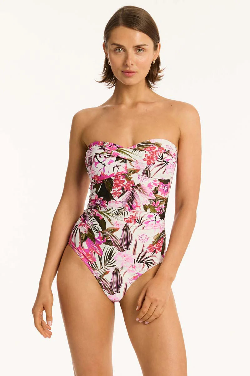 Sea Level - Isla Twist Bandeau One Piece - Larx